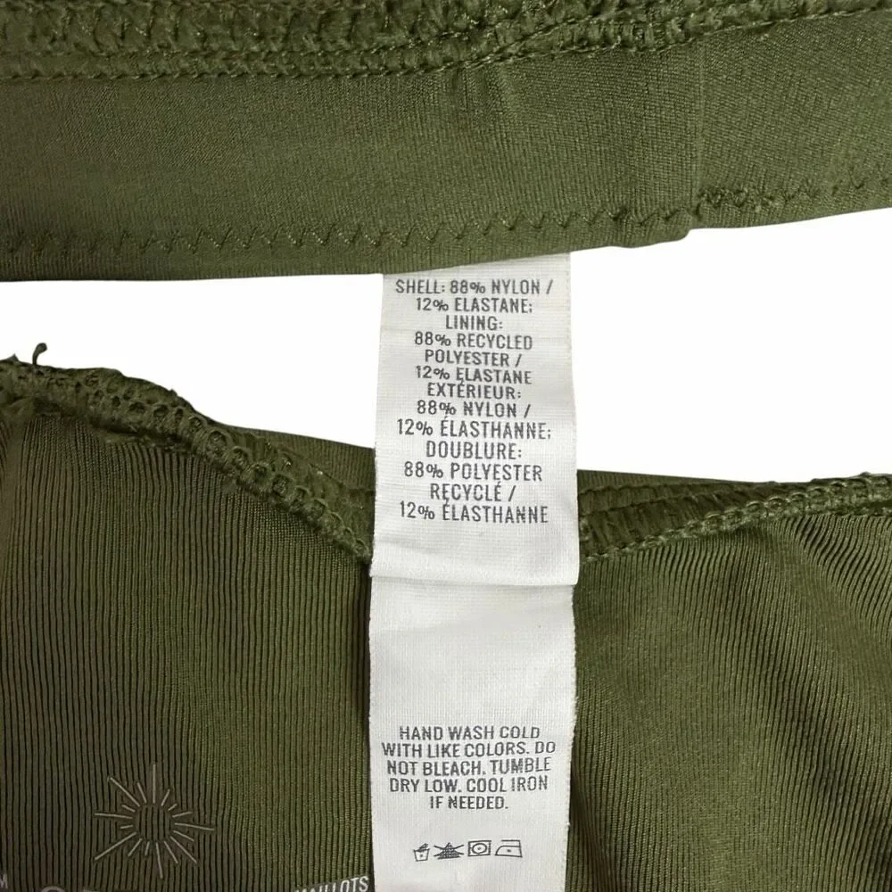 Offline by Aerie Medium Scoop Cheeky Bikini Green Cream - Picture 6 of 9